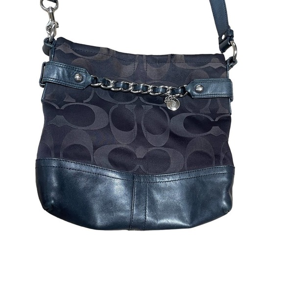 Coach Signature Optic Logo Chain Duffle Shoulder Bag Purse 19730 - Picture 16 of 16